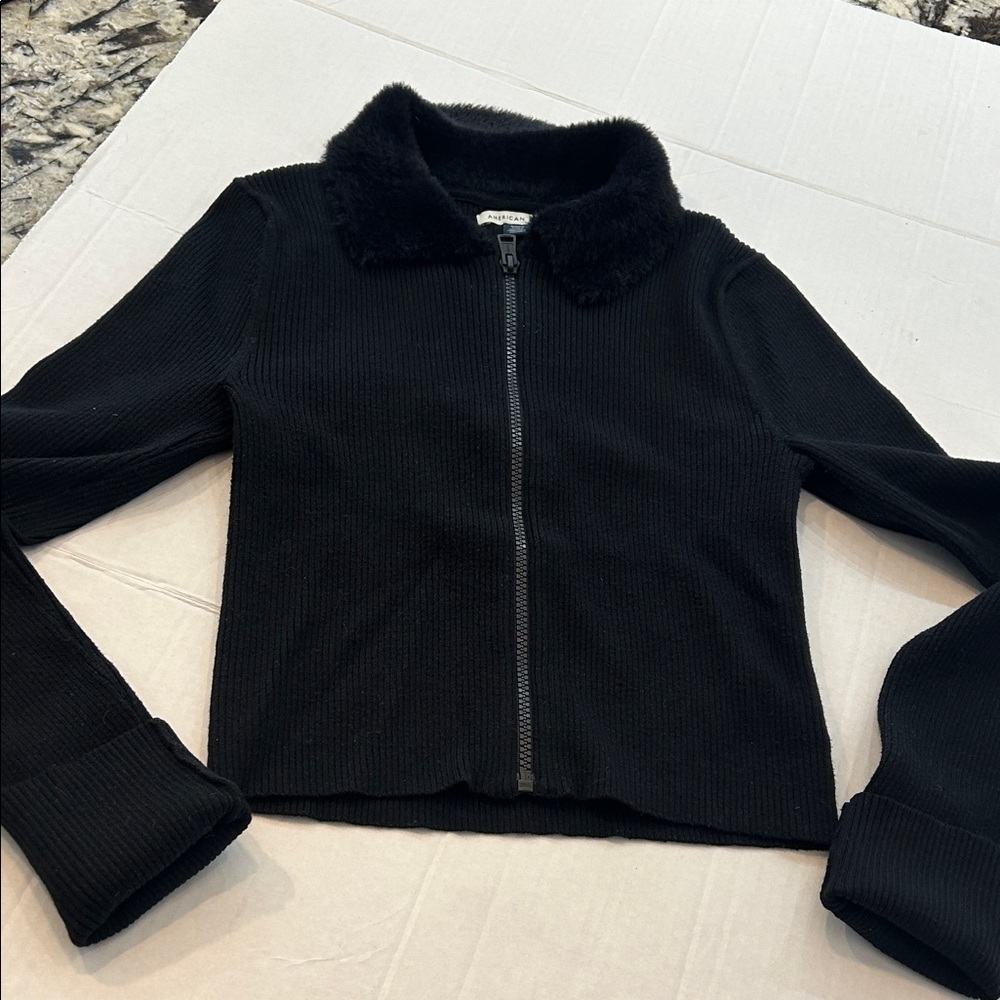 American Eagle Women's Black Sweater